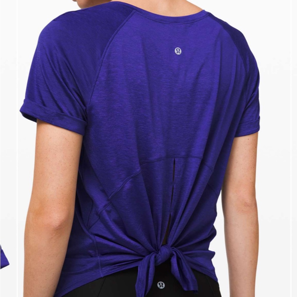 lululemon athletica open up tie back tee